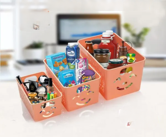 3Pcs Set Smiley Organiser Basket