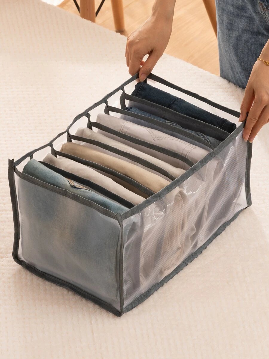 1pc 7 Grid Pants Organizer Storage Box