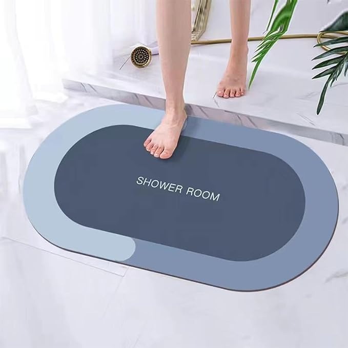 Anti Slip Water Absorbent Bath Mat (Random Design