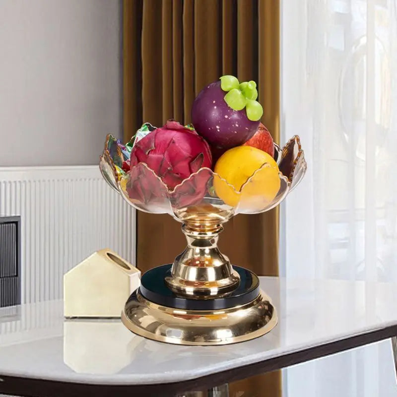 Rotating Acrylic Table Fruit Stand